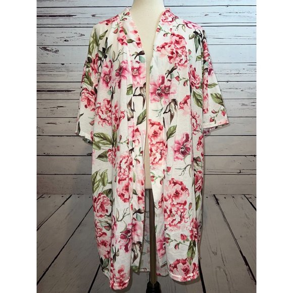 Show Me Your Mumu Floral Garden of Blooms Brie Robe One size Floral Rose No BELT - Picture 8 of 8